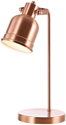 JONATHAN Y Edgar 18" Metal Industrial Task Table Desk Light, Copper