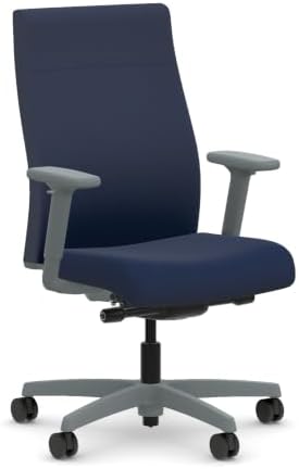 HON Ignition 2.0 Ergonomic Office Chair, Lumbar Support, Desk Chair, Indigo