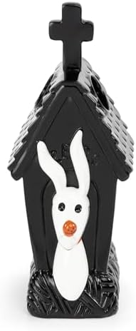Jay Franco Disney Nightmare Before Christmas Toothbrush Holder - Black & White Resin Pencil Holder Features Zero - Bathroom Storage