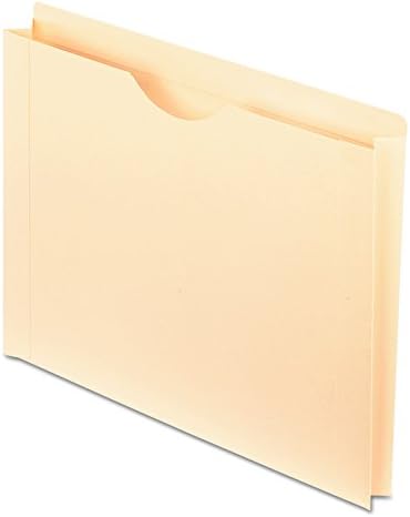 Pendaflex File Jackets, Letter Size, Manila, Reinforced Straight-Cut Tabs with Thumb Cut, 50 per Box (22150)