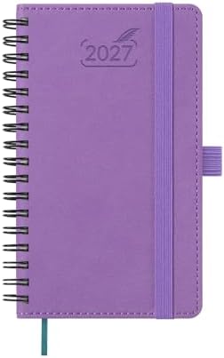 BEZEND Pocket Calendar 2027, Weekly Monthly Planner for Purse (3.5" x 6")