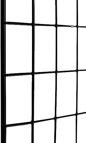 Amazon Basics 6-Cube Wire Grid Stackable Storage Organizer, Metal Shelving Unit, No-Tool Assembly, 26"W x 38"H x 12.6"D, Black