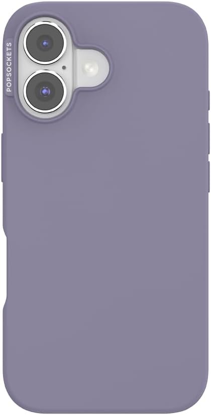 PopSockets iPhone 16 Phone Case with MagSafe, Wireless Charging Compatible, Purple - Dusk