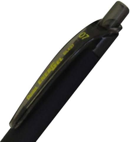 Pentel EnerGel Kuro Liquid Gel Pen, (0.7mm) Medium line, Black Ink, 12 Pack (BL437R1-A)