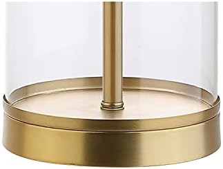JONATHAN Y Collins Glass Table Lamp 29.25", Clear/Brass Gold