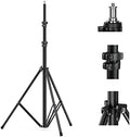 SMALLRIG Photography Light Stand 110"/9.2ft, Air-Cushioned Aluminum Tripod