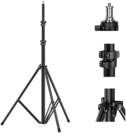SMALLRIG Photography Light Stand 110"/9.2ft, Air-Cushioned Aluminum Tripod