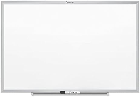 Quartet Dry Erase White Board 48"W x 36"H Non-Magnetic Whiteboard, Total Erase, Silver Aluminum Frame (S534)