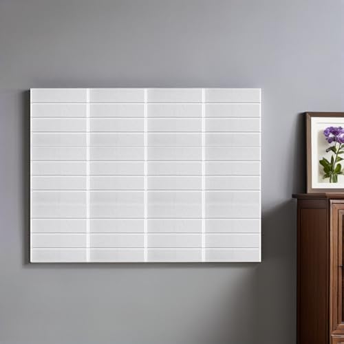 12pcs White Polyester Fiber Bulletin Boards with Soundproof and Self-Adhesive Features, Modern Aesthetic Pin Boards for Walls, for Commercial Spaces and Offices