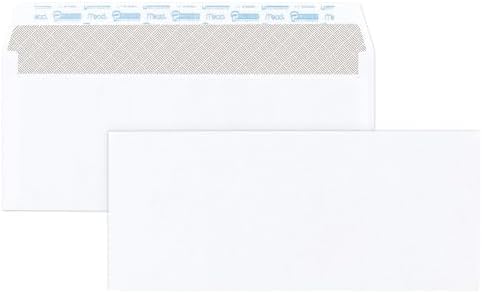 Mead #10 Security Business Envelopes Letter Size 4-1/8" x 9-1/2" – Peel and Seal, Privacy Lined, No-Window, Press-It Seal-It Self-Adhesive for Home & Office Mailing, 500 Count (740010)