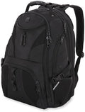 SWISSGEAR 1900 ScanSmart Laptop Backpack, Fits Most 17-Inch Laptops, TSA-Friendly Lay-Flat Design, RFID Protection, and Tablet Pocket, Black, 31L, 18.5-Inch