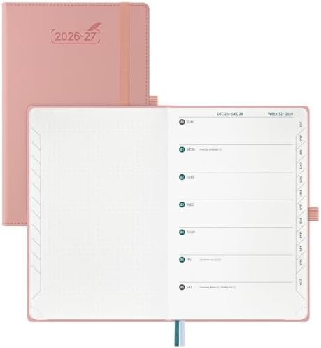 BEZEND 2026 2027 Planner Weekly Monthly (A5 5.5"x8.5") Dot-Grid Journal