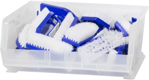 Akro-Mils 30250 AkroBins Plastic Storage Bins, 15"x16"x7", Clear, 6-Pack