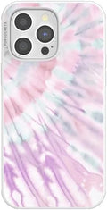 PopSockets iPhone 14 Pro Max Phone Case w/MagSafe- Coastal Dye Purple | Magnetic, Wireless Charging, Camera & Drop Protection, Purple, Aura, Rainbow, Colorful