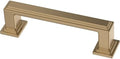 Franklin Brass 10 Pack Champagne Bronze Gold Cabinet Handles 3 inch (76mm) Kitchen Cabinet Handles and Drawer Pulls for Cupboards and Dressers | Stepped