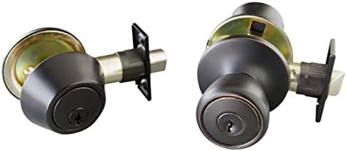 Design House Terrace Keyed Entry Door Knob, Oil Rubbed Bronze