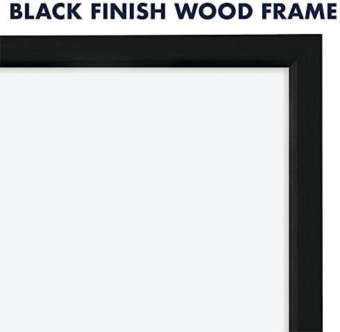 Quartet Magnetic Whiteboard, 17 x 23 inches White Board, Dry Erase Board, Black Frame (MWDW1723M-BK)