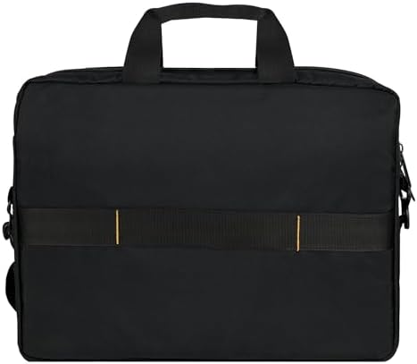 Amazon Basics Laptop Carrying Case with Shoulder Strap and Handle, Large Capacity, Black, 15.6 in (Pack of 6)