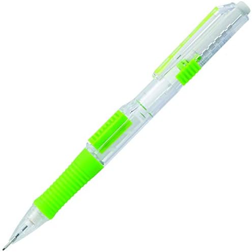 Pentel QUICK CLICK Mechanical Pencil (0.7mm), Green Barrel, Box of 12 Pencils (PD217D)
