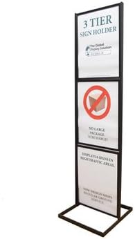 ASIA SOURCES, INC Item Stand Holder with rectangular tube base 22" x28