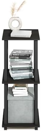 Furinno Turn-N-Tube 2-Pack Toolless 2-Tier Book Shelf, Espresso
