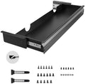 VEVOR Under Desk Drawer Slide Out, 33inch Under Desk Mounted Pull-out Drawer Attachment, Hidden Under Counter Drawers for office Home Sit Stand Workstation, Black