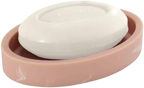 Nicole Miller - Soap Dish, Resin Countertop Accessories, Dorm Room Essentials (Kendall Collection, Clay)