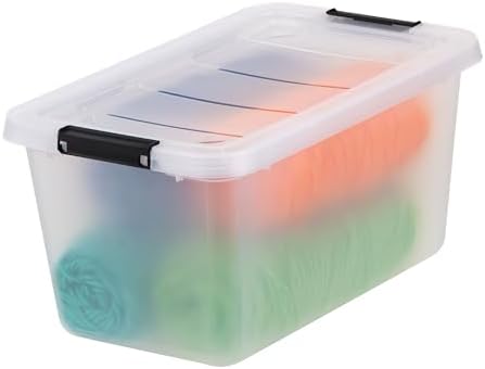 IRIS USA 6-Pack 13.5 Quart Clip Box with Latching Lid