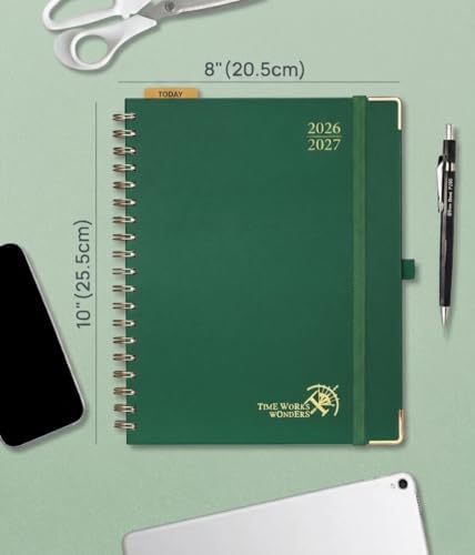 POPRUN 2026-2027 Weekly Planner 10" x 8"Weekly and Monthly Planner Calendar