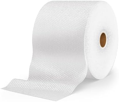 Duck Brand Small Bubble Cushioning Wrap for Fragile Moving & Shipping, 350 ft Packing Wrap for Extra Protection in Boxes & Mailers, Clear Roll, Moving Supplies, Perforated Every 12 in