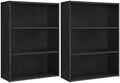 VASAGLE Set of 2 3-Tier Open Bookshelves, 23.6 Inches Wide