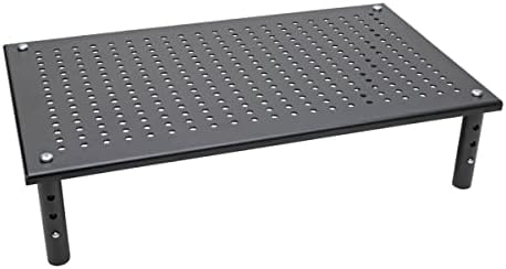 Tripp Lite Computer Monitor Stand, Adjustable Height, 18 x 11 in., Metal, Black (MR1812M)