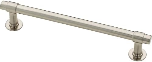 Franklin Brass Francisco (10-Pack) Cabinet Handles 5-1/16" Hole Center Pulls | Satin Nickel Hardware Kitchen Door, Drawers, Dressers, Furniture P29618K-SN-B