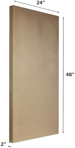 ATS Acoustics Microsuede Acoustic Panel 24" x 48" x 2" Square Edge (Camel)