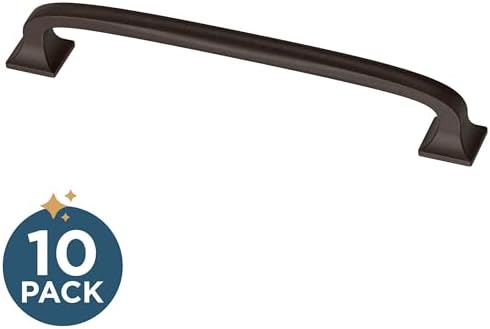 Franklin Brass (10-Pack) – Deep Bronze Cabinet Handles, 5-1/16 Inch Hole Center, Pulls for Drawers, Kitchen Cabinet Door, Dressers | Lombard