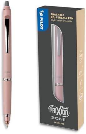 PILOT - Frixion Ball Zone Pink in Gift box - Premium erasable retractable pen with thermosensitive ink - Refillable and ergonomic roller pen - Black ink - Medium tip