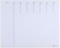 Quartet Glass Desktop Weekly Planner, 17" x 22", Whiteboard, Dry Erase Surface, Clean Erase, Includes 1 Dry Erase Marker, White (GDP2217W)