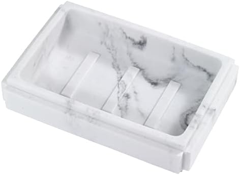 Avanti Linens - Soap Dish, Resin Counertop Decor, Marble Designed Bathroom Accessories (Catania Collection)