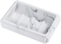 Avanti Linens - Soap Dish, Resin Counertop Decor, Marble Designed Bathroom Accessories (Catania Collection)