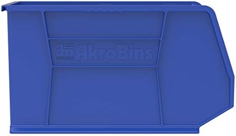 Akro-Mils 30260 AkroBins Plastic Storage Bins, 18"x11"x10", Blue, 6-Pack