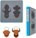 SUPERDANT Leather Cutting Dies Keychain Cutting Dies for DIY Leather Craft