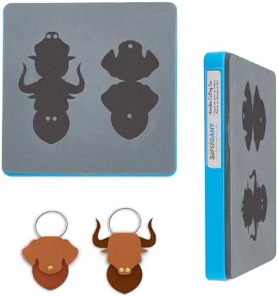 SUPERDANT Leather Cutting Dies Keychain Cutting Dies for DIY Leather Craft