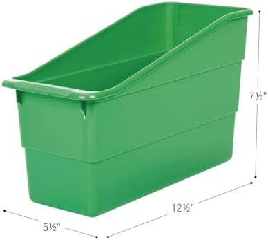 Really Good Stuff Durable Book & Binder Holders, 12-Pack, Green