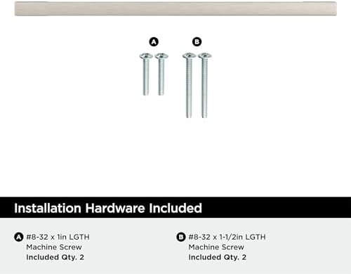 Amerock 25 Pack 6-5/16" Cityscape Satin Nickel Drawer Pull