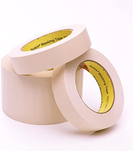 3M General Purpose Masking Tape 234, Tan, 48 mm x 55 m (1.88 in x 60.14 yd), 5.9 mil, 24 Roll/Case