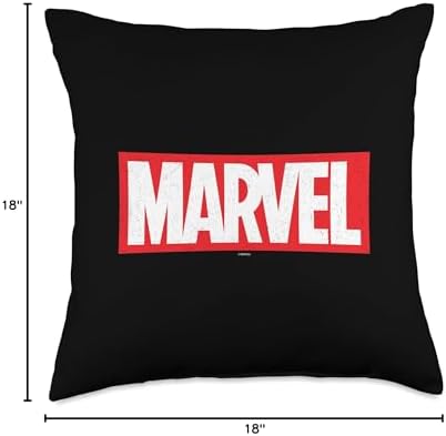 Marvel Classic Red Brick Logo Throw Pillow