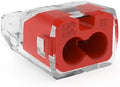 Ideal Electrical in-Sure Push-in Wire Connector, 2-Port (30-1032P), Bag of 100-Color Coded Connectors for Solid and Stranded Wires