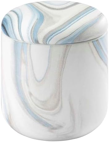 Avanti Linens - Covered Jar, Organizer, Home Decor, Waves