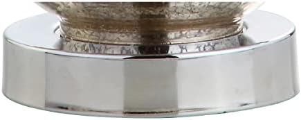 JONATHAN Y Colette 20" Glass Mini Bedside Table Lamp, Silver