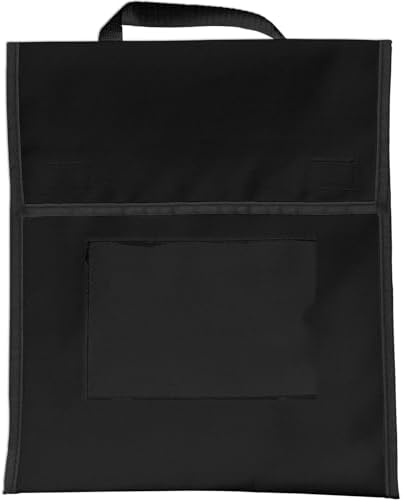 Really Good Stuff Store More Medium Book Pouches, 4-Pack, Black
